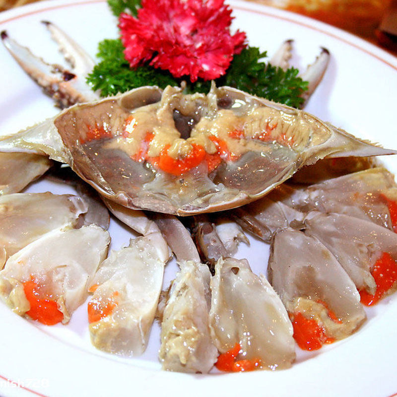 正宗宁波舟山红膏咸呛蟹大炝蟹高档海鲜水产梭子蟹