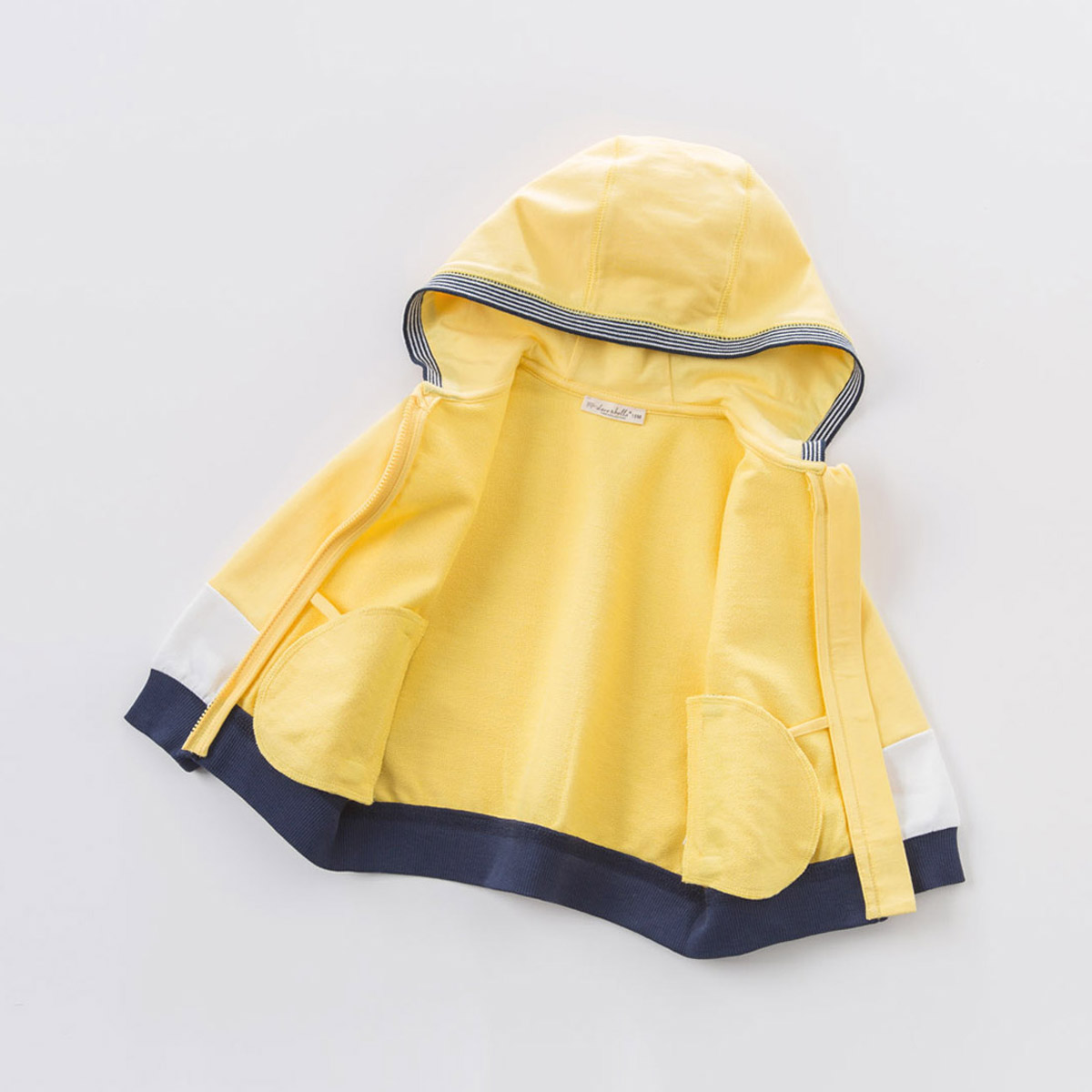 davebella戴维贝拉春季男童外套 宝宝拉链连帽外套dba6382