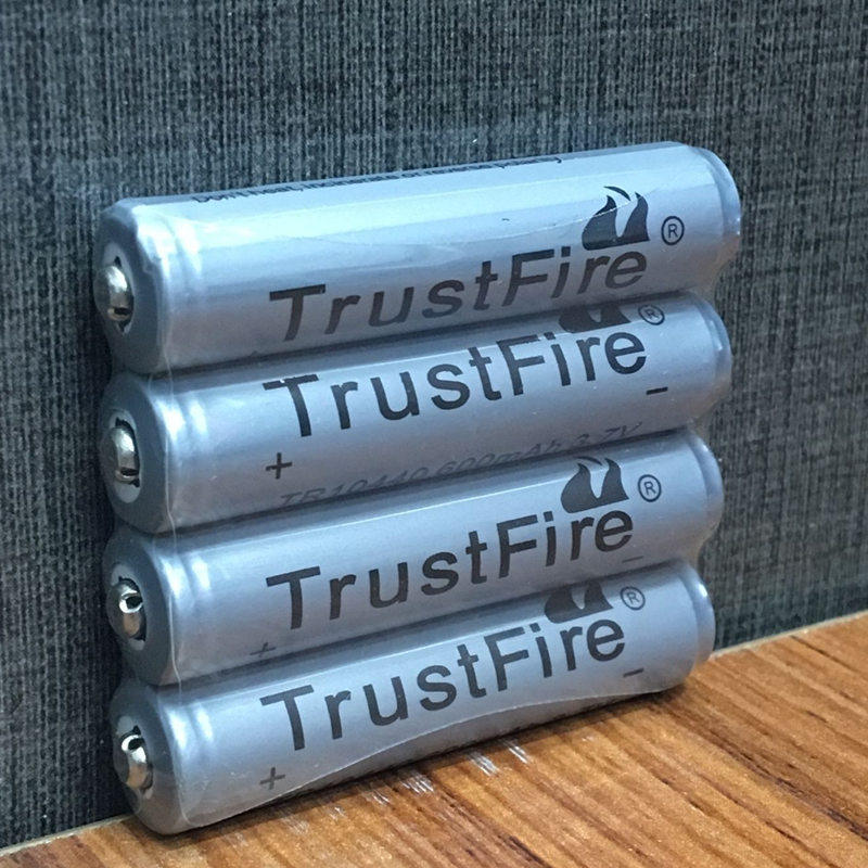 trustfire原装10440锂电池600毫安37v保护7号aaa尺寸电池