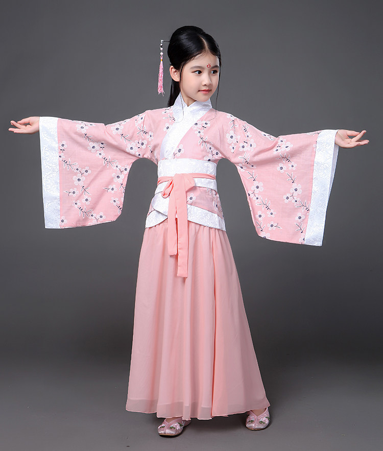新款儿童古装仙女女装小孩汉服公主服装古代儿童演出服