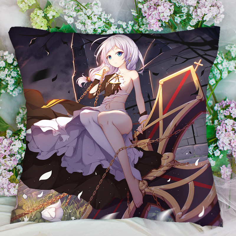 八重樱抱枕动漫靠枕 崩坏3琪亚娜雷电芽衣德丽莎方形抱枕周边定制