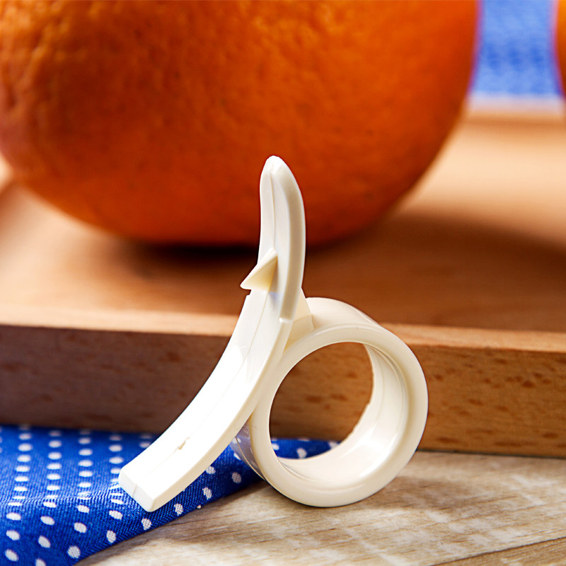 日本km巧妙剥桔开橙剥皮器切柚子橘子桔子开橙器