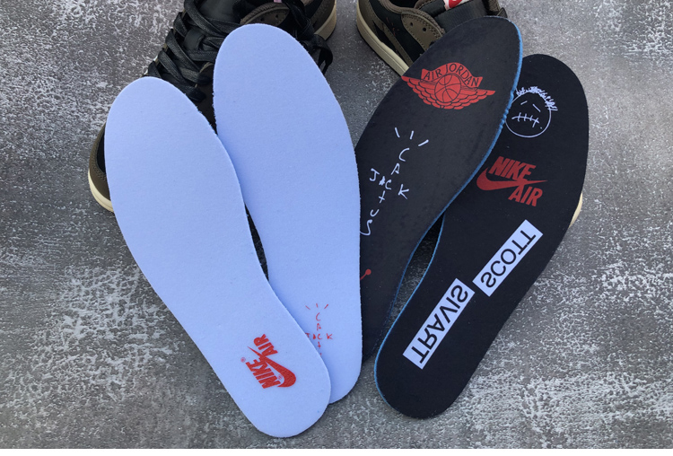 适配aj1倒钩鞋垫原装黑脚趾禁穿黑曜石扣碎白丝绸zoom鞋垫aj6正品