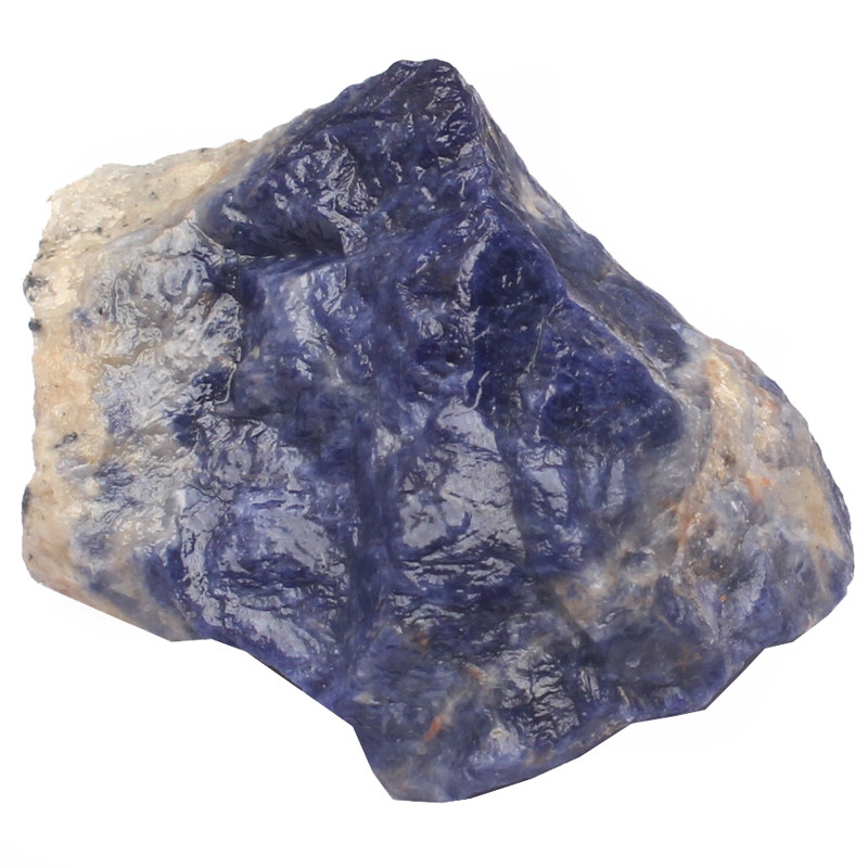 晨曦矿物原料方钠石蓝色石蓝色天然标本矿石碎石摆件