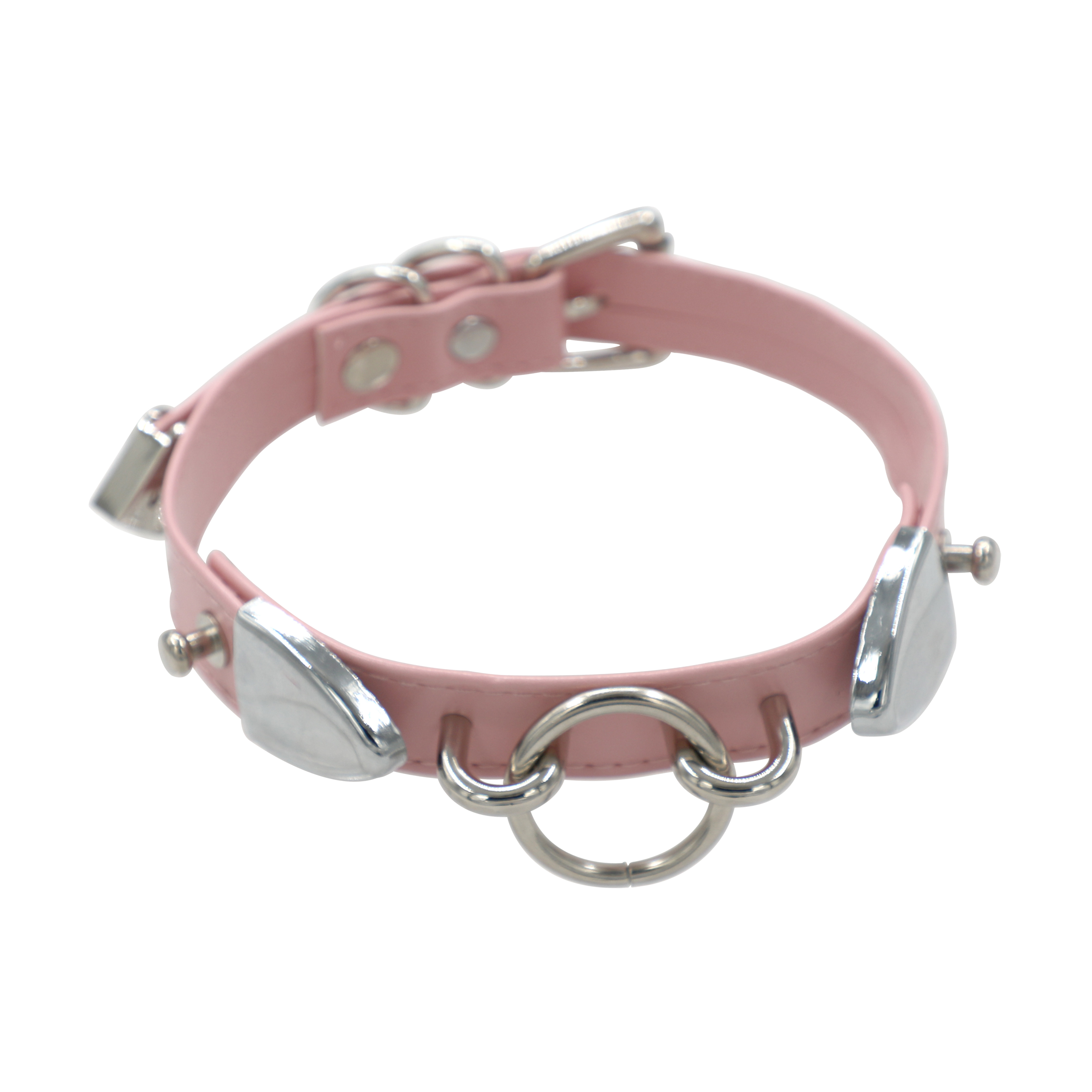 bay手作金属圆环皮质项圈无法拒绝绝的枷锁项链