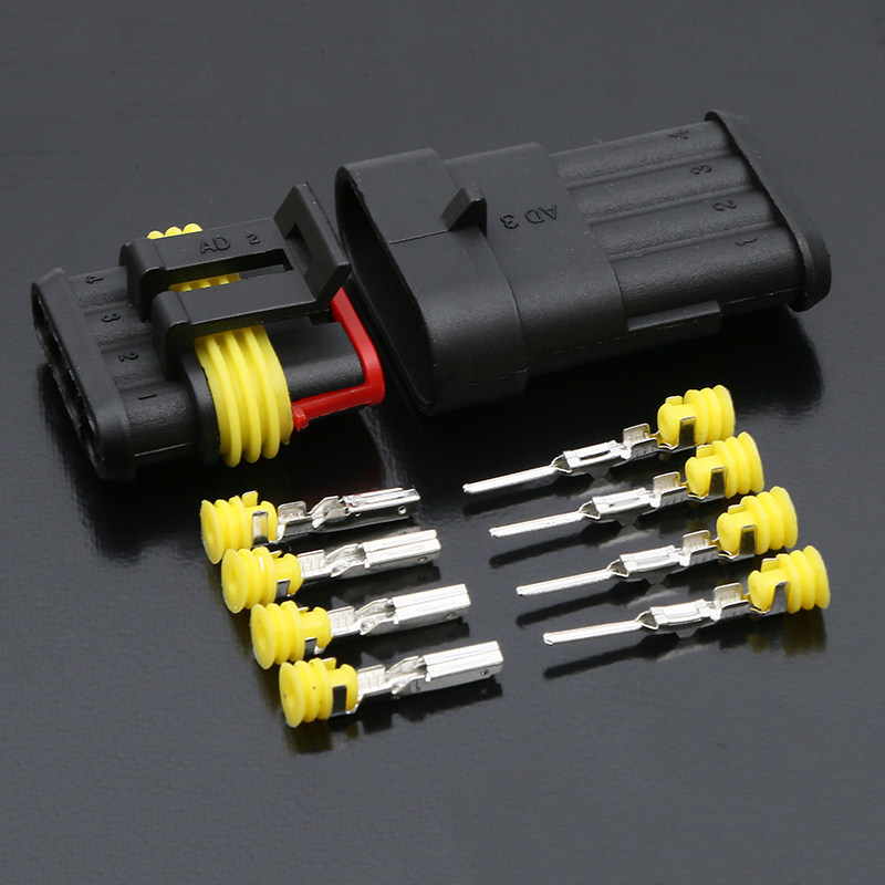 对接汽车防水接插件电瓶连接器2位端子端子线线束连接器