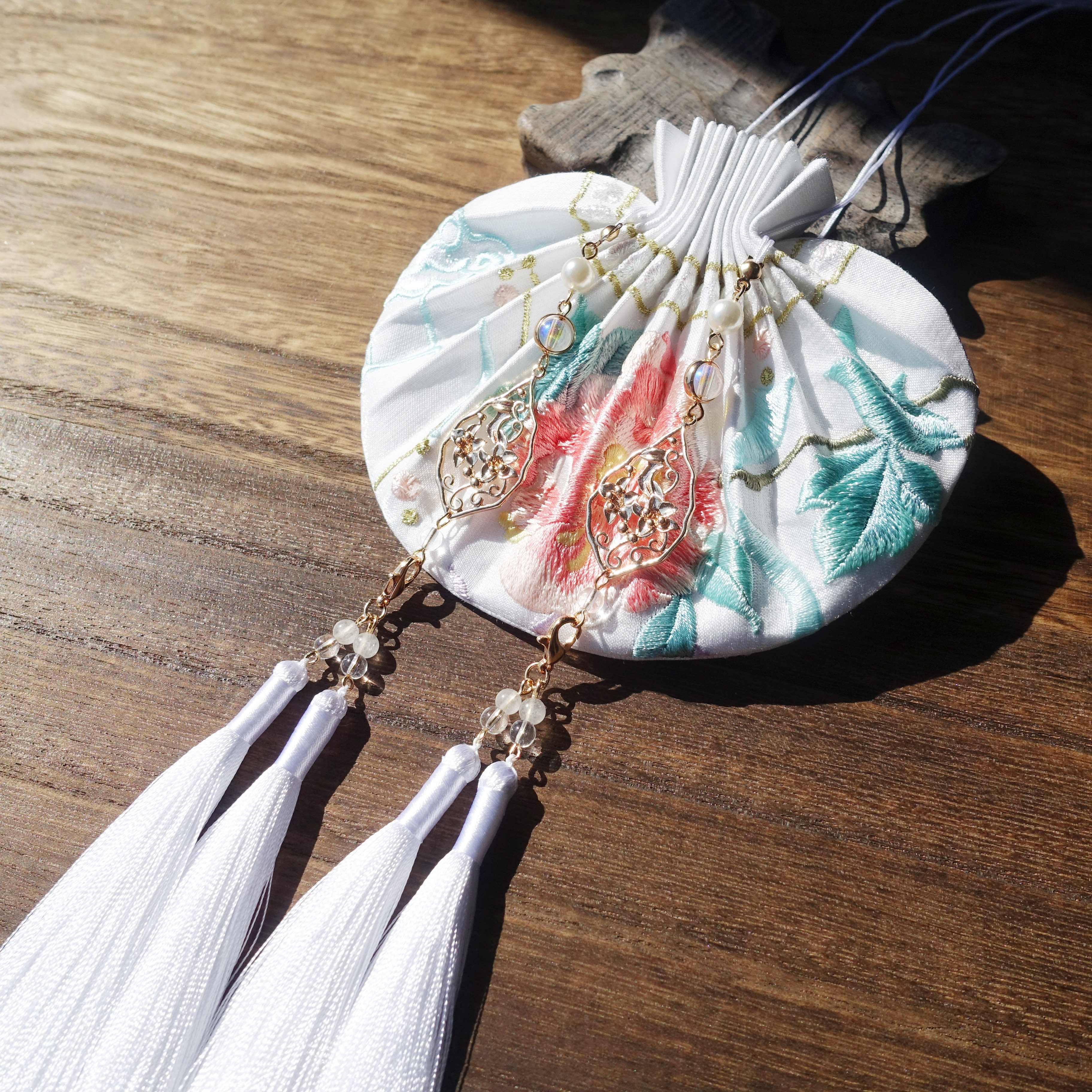 古风香囊包香囊牡丹香喜袋结发配饰汉服荷包腰圆香包