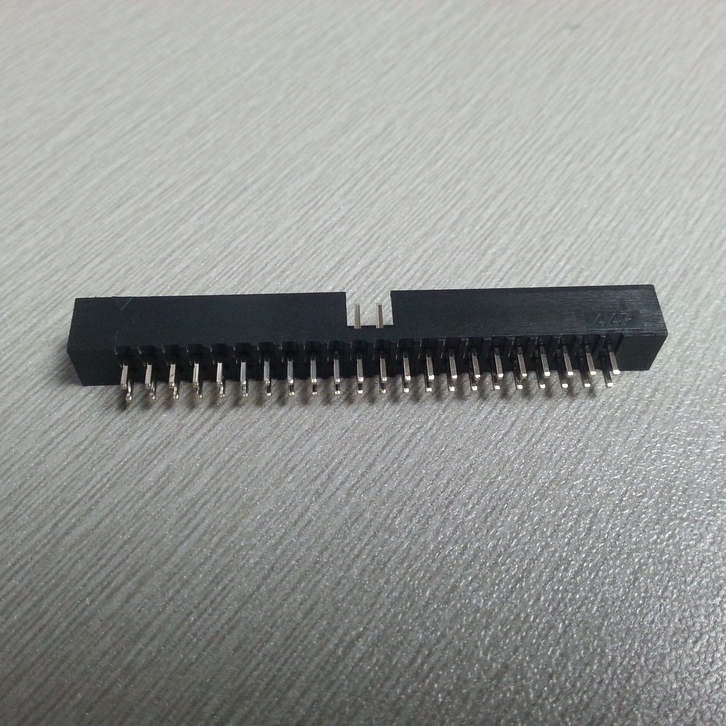 直插新品简牛isp下载接口2x22pin双排针座耐温连接器