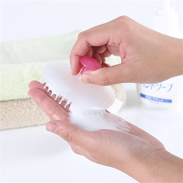 洗头km头刷按摩刷子硅胶梳洗洗发大人抓头沐浴按摩用品