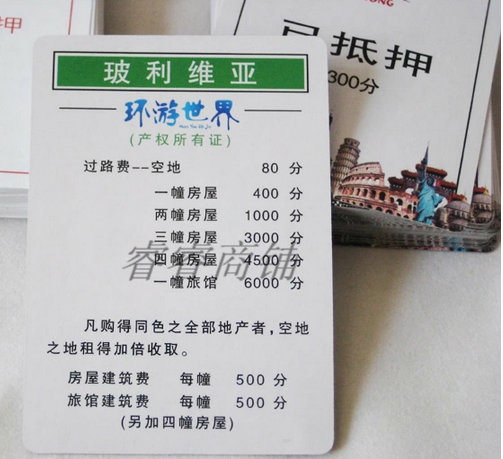 世界游戏大纵亲子强手棋之环游大富翁强手棋