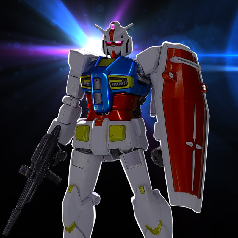 千手万代金属着色hgg40元祖敢达rx-78-2法拉利高达模型专区