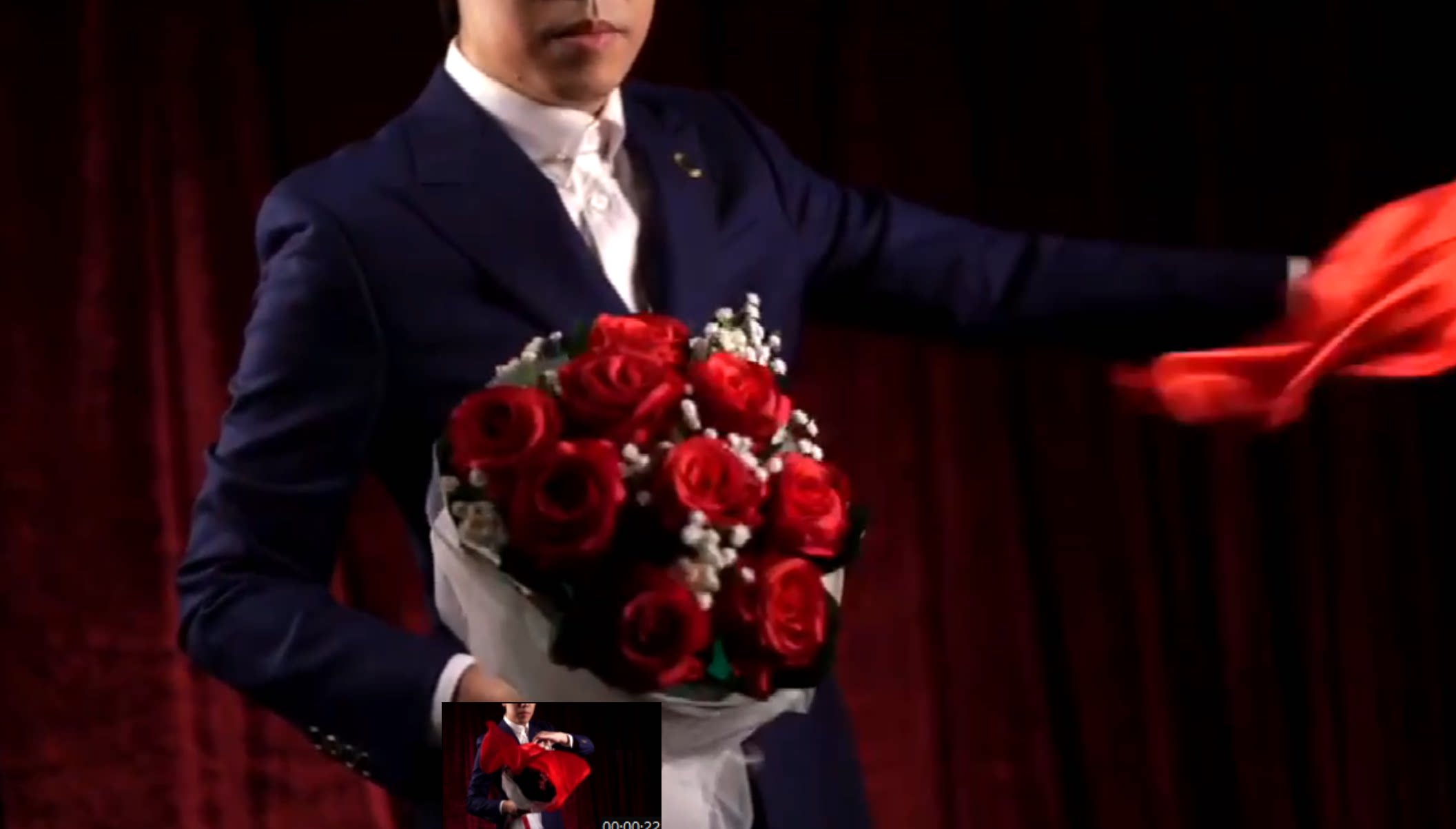 李泽邦 the bouquet 手捧花自开 玫瑰花婚庆表白舞台魔术道具