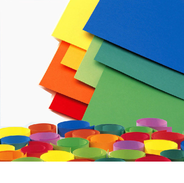 包邮8开彩色卡纸厚硬卡纸diy手工纸折纸剪纸贺卡双面8k4k彩卡批发