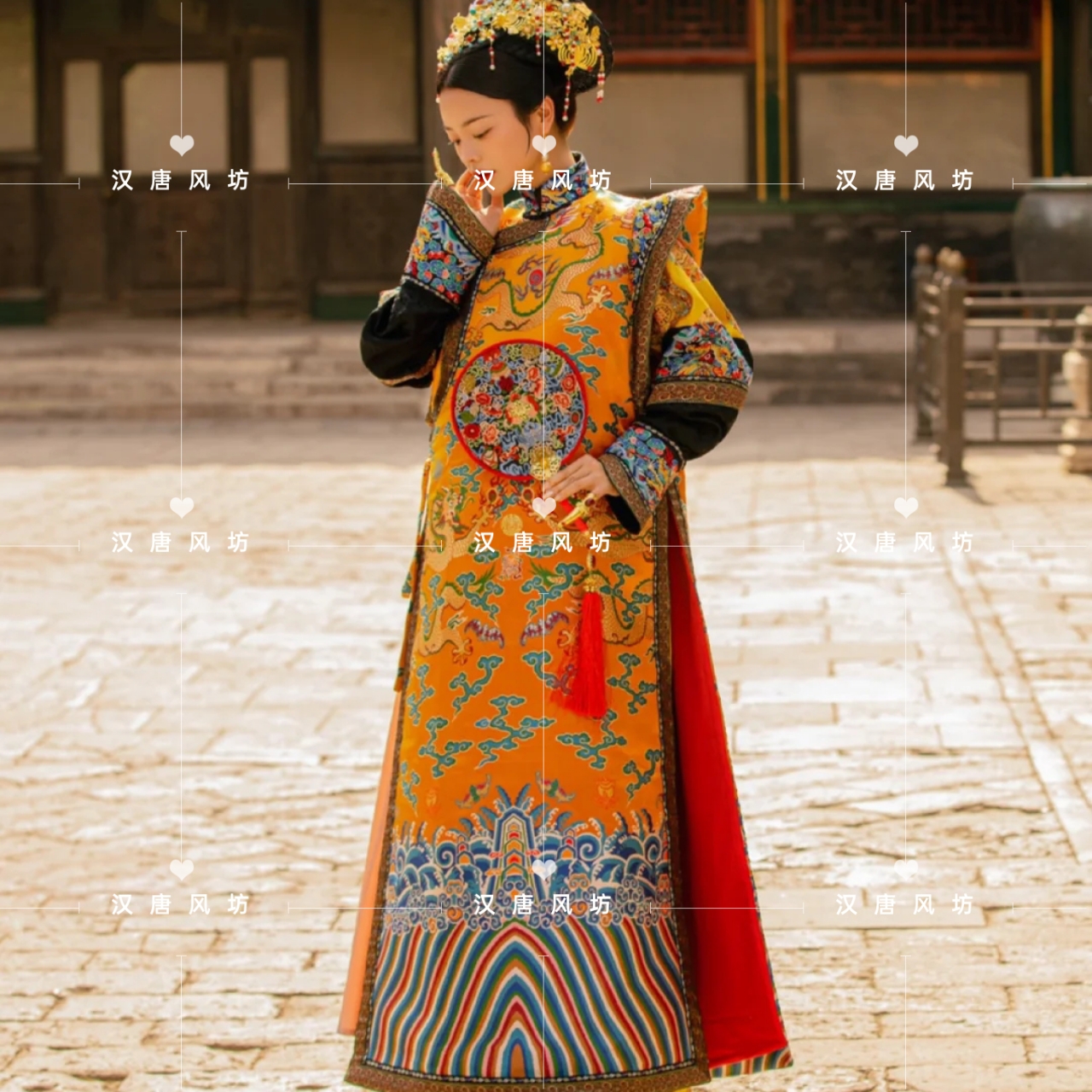 春季新款故宫拍照宫廷清朝妃子皇后装清古董民族服装