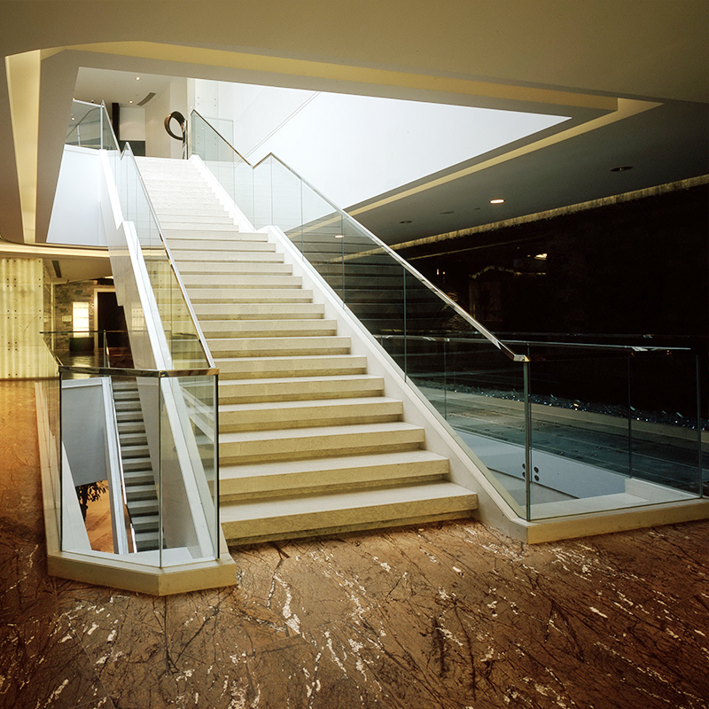 玻璃扶手楼梯栏板阳台走廊地面卡槽栏杆铝型材楼梯扶手