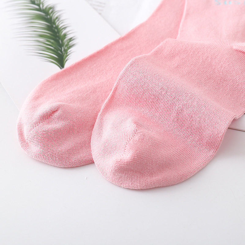 袜子蚕丝苏丝亲肤女士中筒四季透气纯色桑蚕短袜