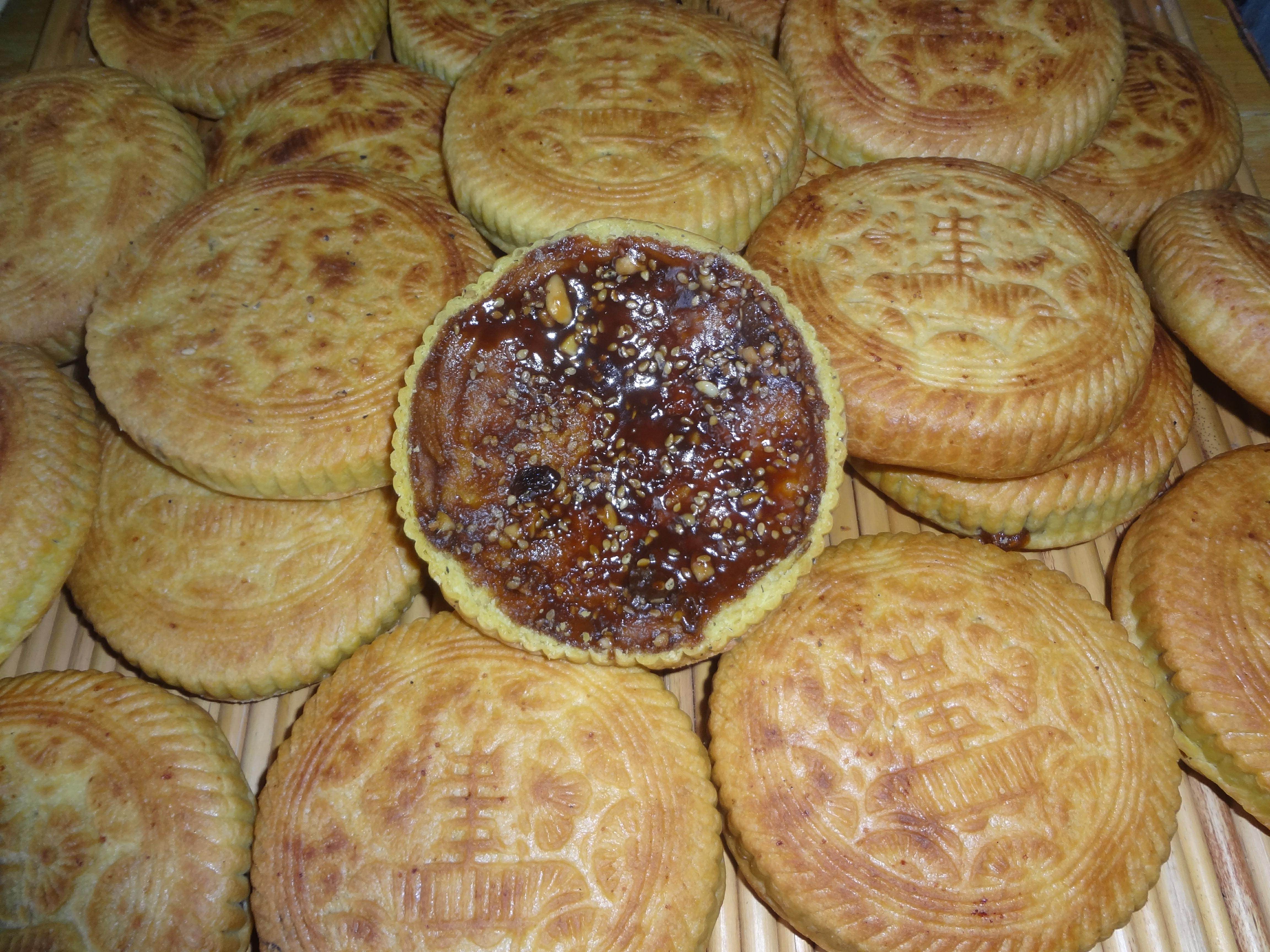 月饼山西火炉15个咸味五仁红糖临县吕梁麻油月饼