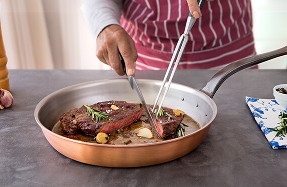 现货 比利时 falk/隼 特厚铜锅 平底煎锅 牛排锅 米其林主厨锅