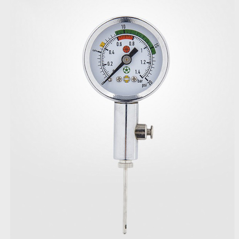 气压压力球类指针式气压计足球篮球排球裁判金属篮球充气设备