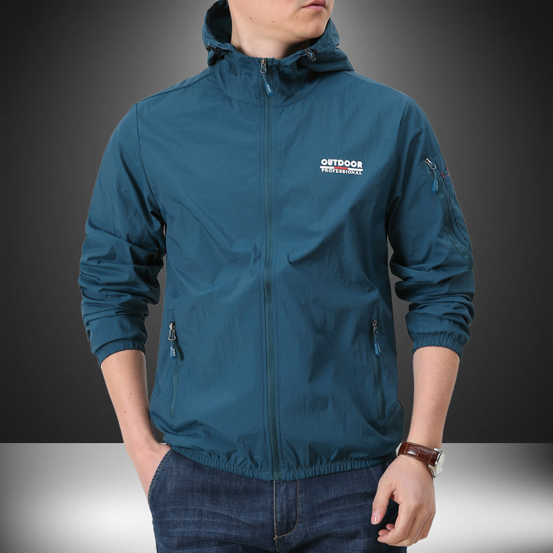 防晒衣服男夏季超薄透气上衣潮户外休闲轻薄款夹克衫速干运动外套