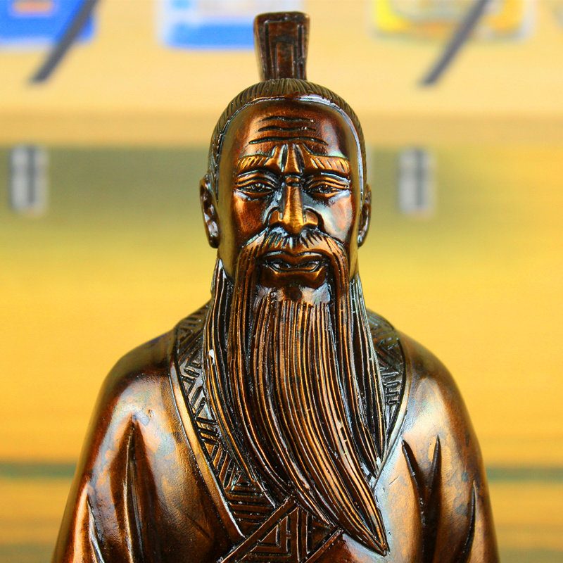 鬼谷子纯铜铜像王禅老祖神像道教用品佛像祖师摆件
