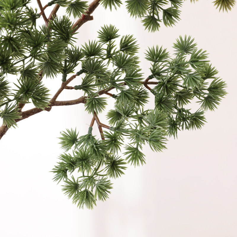 仿真植物日式松针手工塑料松树迎客松松枝道具仿真植物盆景