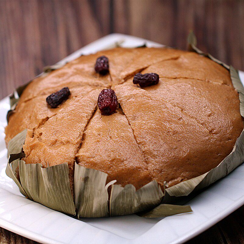 2个800g红糖发糕早餐点心小吃怀旧手工红枣糕点食品米糕面包特产