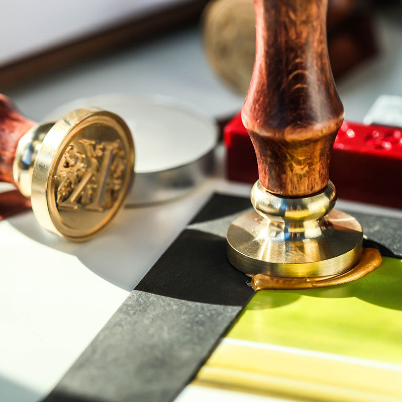 包邮恋纸癖☆复古字母火漆印章 火漆蜡封印章 礼品公函贺卡封口