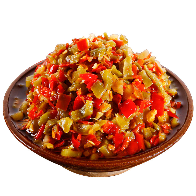 道吾山茶油贡菜脆椒458g湖南浏阳特产特辣下饭菜辣椒酱