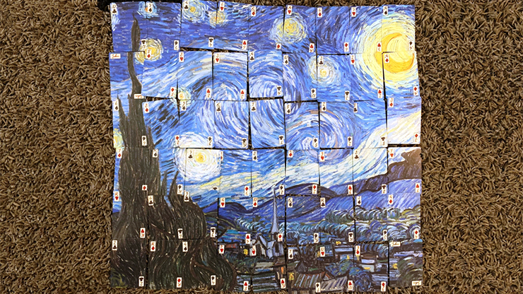 梵高星夜thestarrynight培根扑克牌花切魔术道具魔术道具