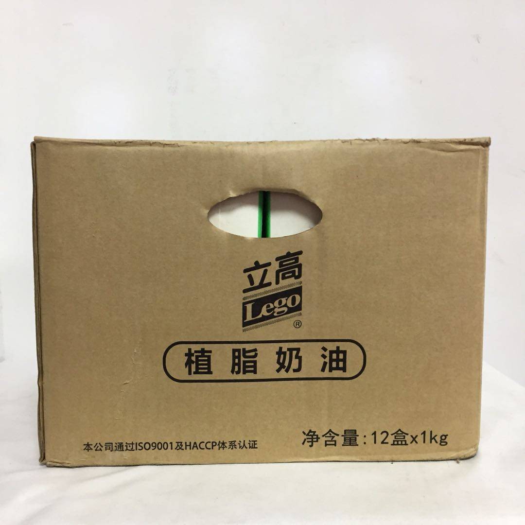 奶油新包装包装立高鲜奶裱花泡芙植脂生日蛋糕1kgx12奶油