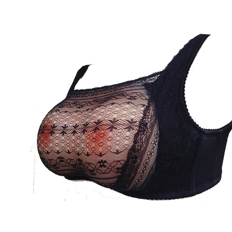 义乳文胸苾美cd变装裹胸套装乳房伪娘cosplay插片