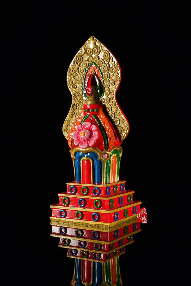 密宗供品师本尊空行总集朵玛树脂彩绘藏传佛教工艺品