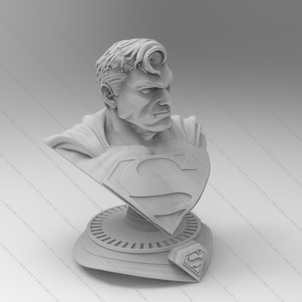 模型数据超人胸像三维头像半身像stl设计素材