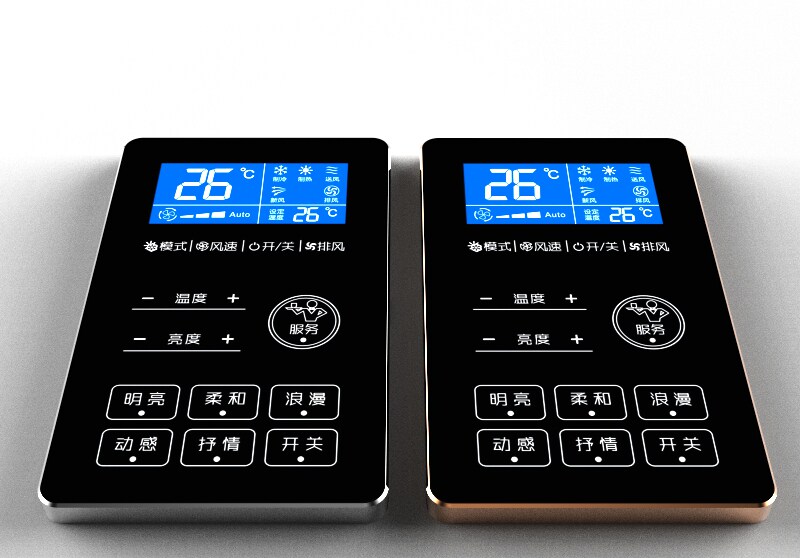 ktv墙板空调面板灯光点歌开关智能舞台灯光