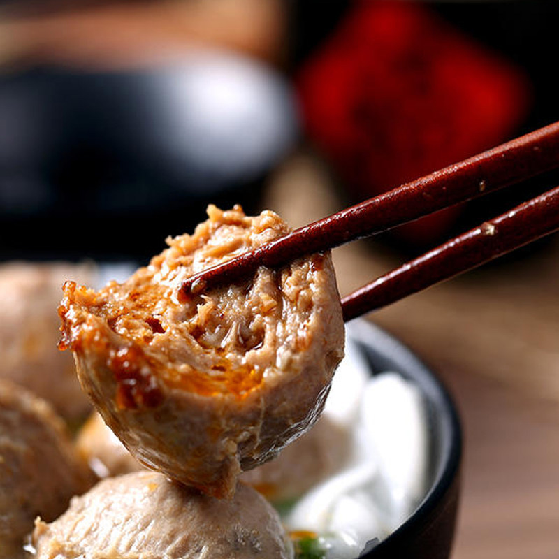 2斤顺丰正宗手打潮汕牛肉肉丸牛筋爽口弹牙牛丸