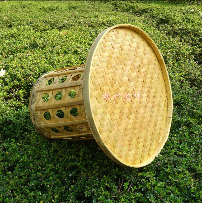 傣族戒尺家法斗笠云南德宏傣纯手工艺品少数民族饭桌竹编
