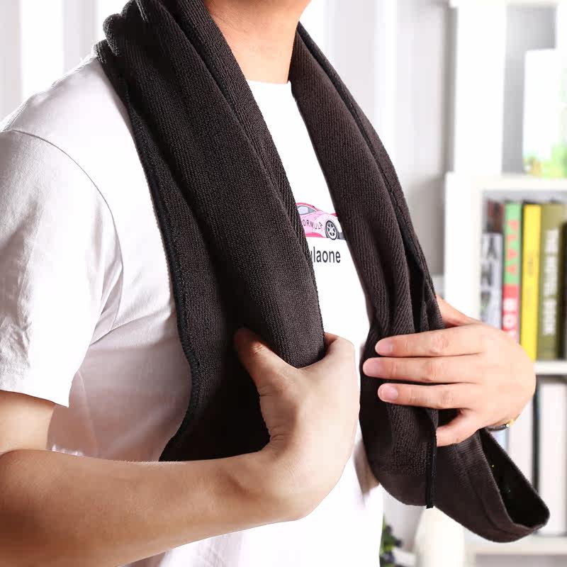 运动毛巾吸汗速干加长纯棉夏季跑步健身擦汗运动毛巾