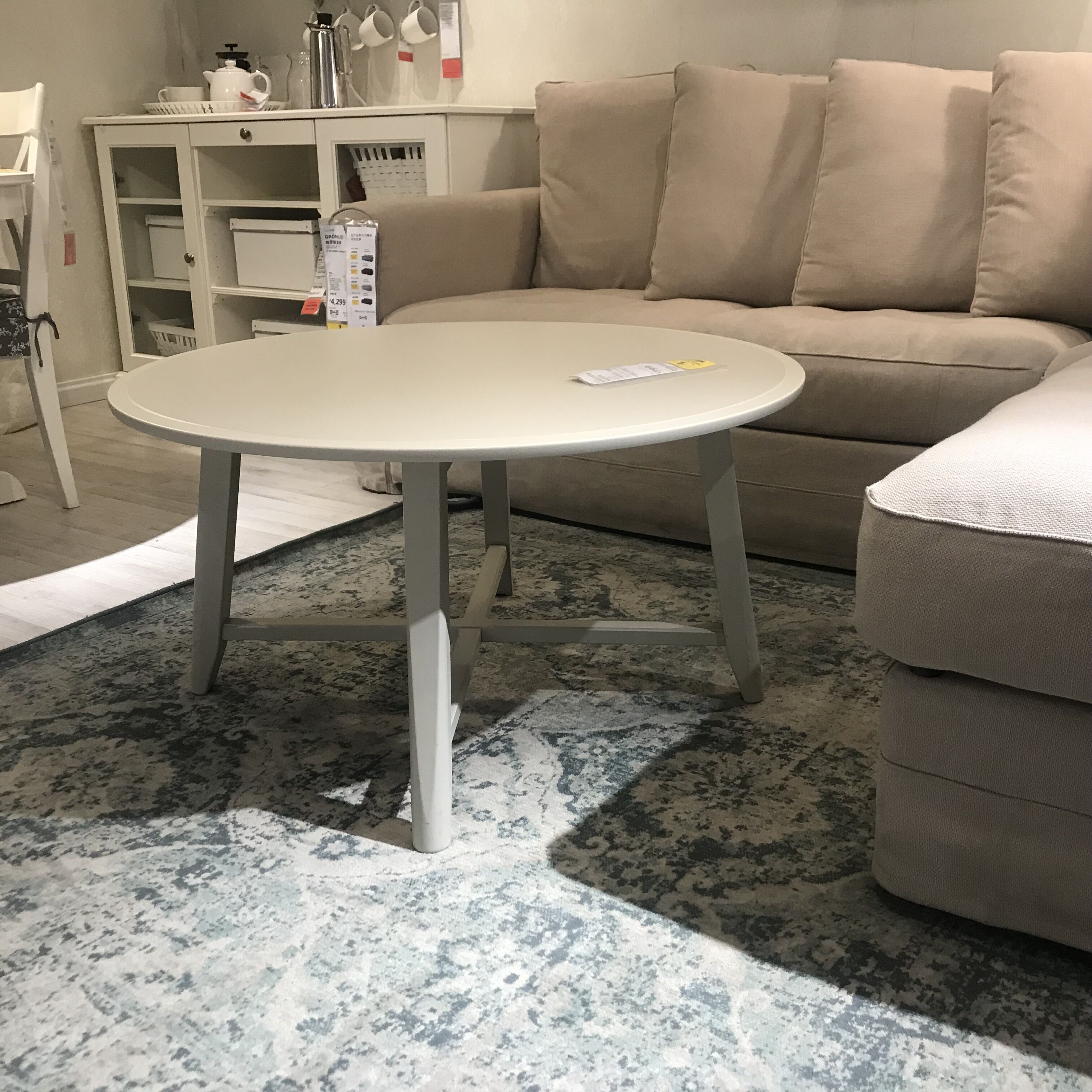 宜家国内代购kragsta克拉思塔茶几白色厘米桌子茶几