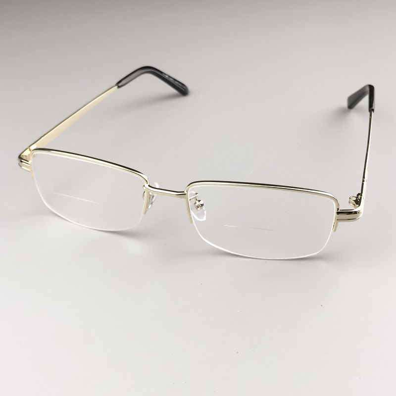 能戴着走路看远看近的老花镜男远近两用老人眼镜男士老化镜双光男