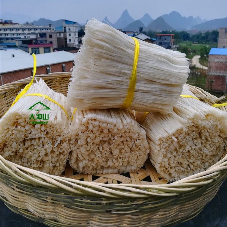 河粉广西平乐炒干粉干宽扁米粉汤粉纯大米干米粉无添2份包邮