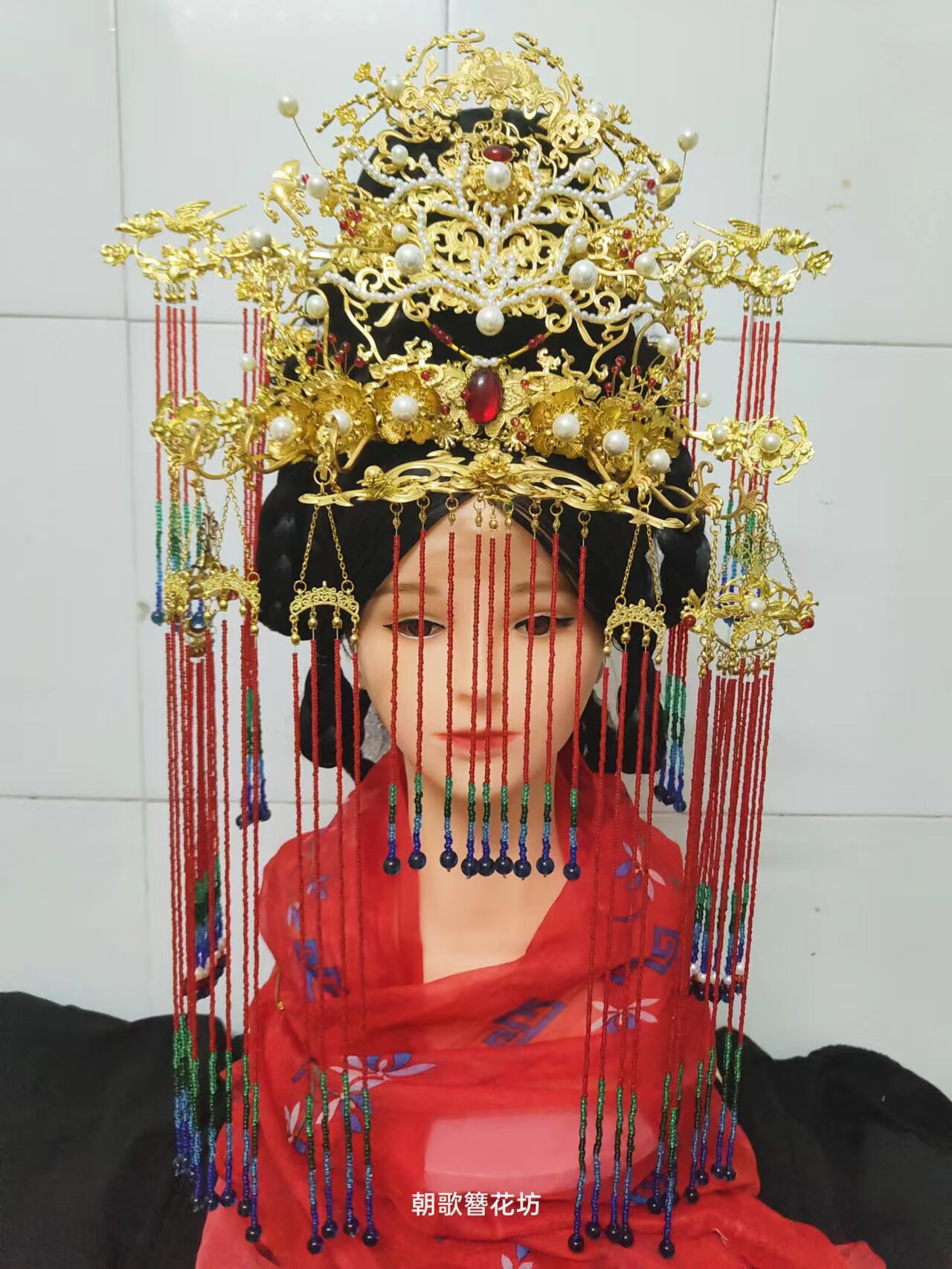 苍兰诀小兰花大婚同款发冠汉婚礼新娘发簪唐风婚发饰