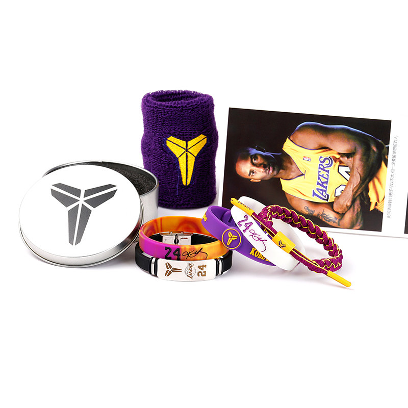 篮球手环科比24号夜光送女朋友詹姆斯库里明星运动男硅胶nba腕带