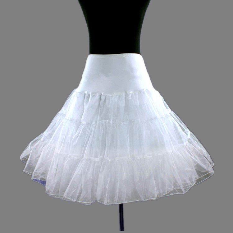 lolita无骨软撑裙撑新款婚纱衬裙短款中长款无骨软裙撑白色乳白色