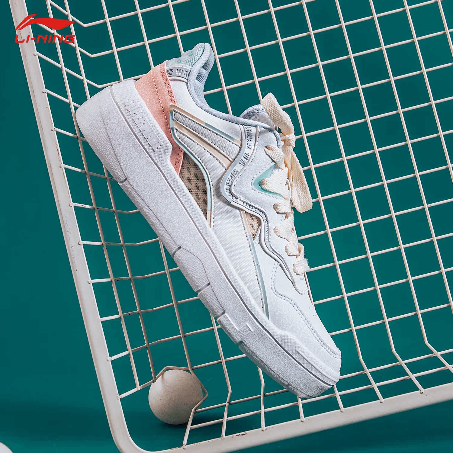 李宁休闲鞋女鞋情侣2021夏季新款唯吾空军一号低帮运动休闲鞋