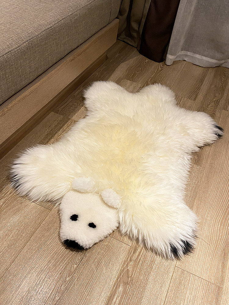 北极熊澳洲纯羊羊毛地毯卧室沙发欧式飘窗床边包挂件