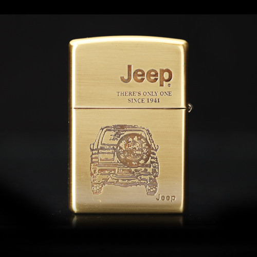 zippo原装正品打火机防风纯铜吉普车牧马人jeep汽车文化zippo