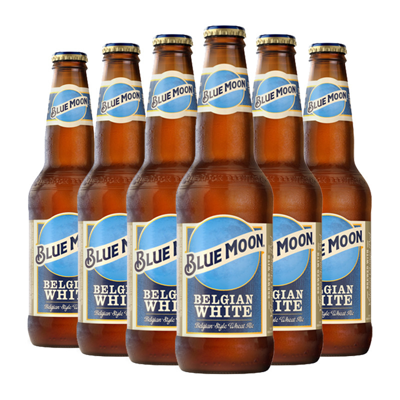 新日期bluemoon蓝月布鲁姆比利时风味小麦白精酿啤酒330ml9月到期