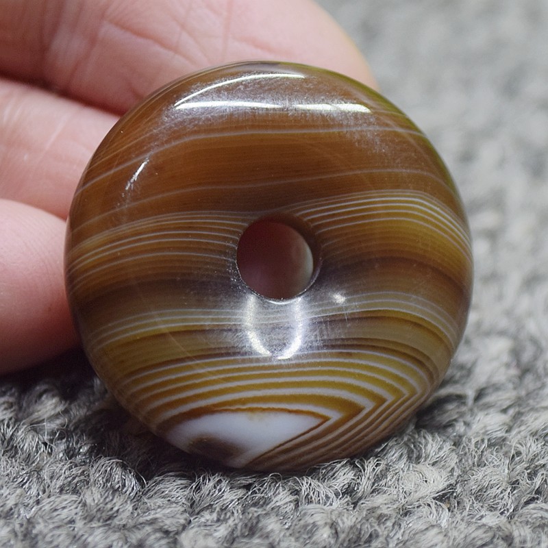 玛瑙天然蚕丝平安扣吊坠项坠背云缠丝时尚diy扣