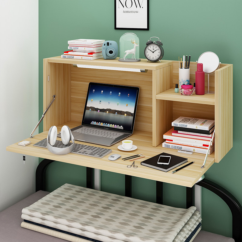床上书桌可折叠懒人寝室电脑桌大学生宿舍上下铺悬空笔记本学习桌